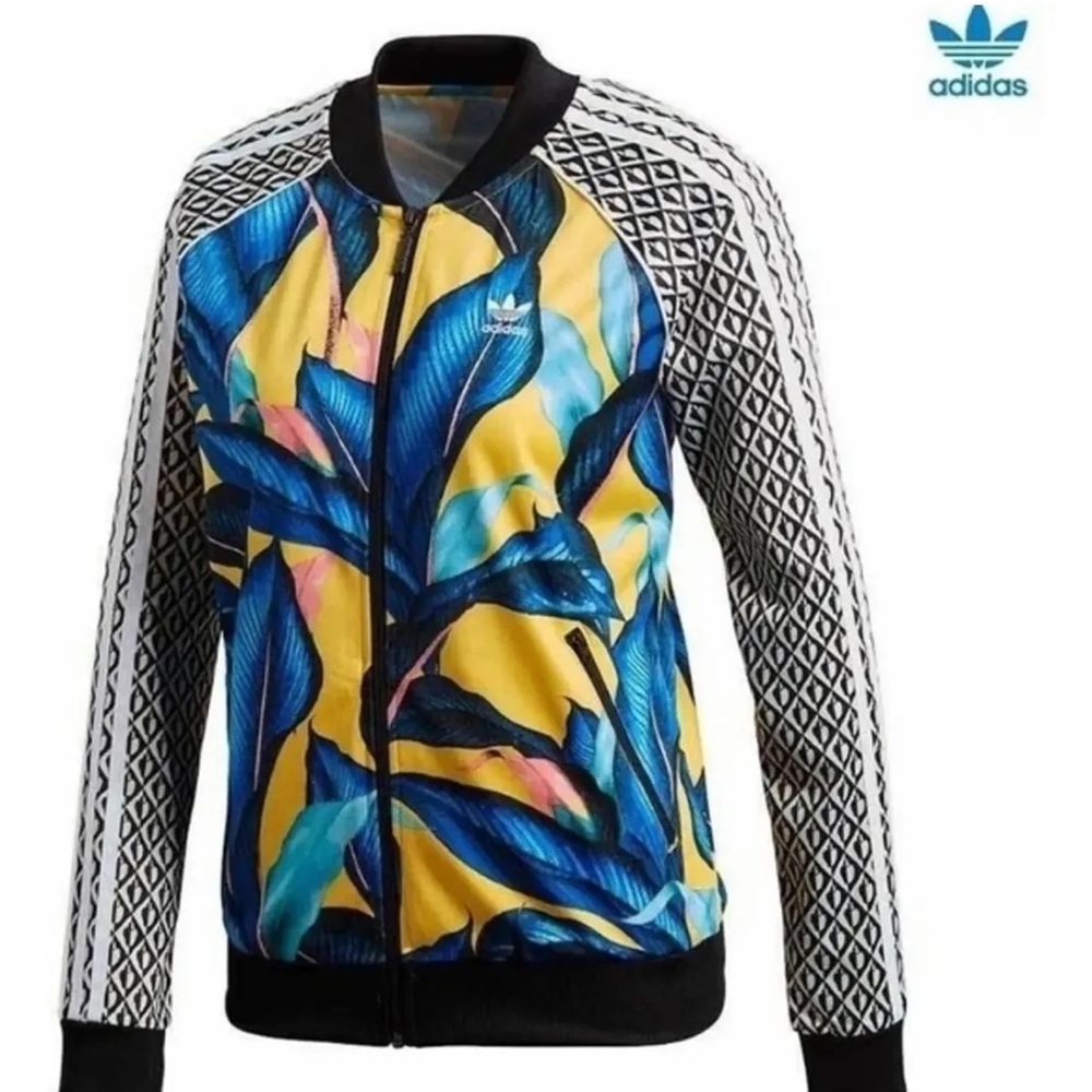 Adidas farm rio palm leaves jacket track suit